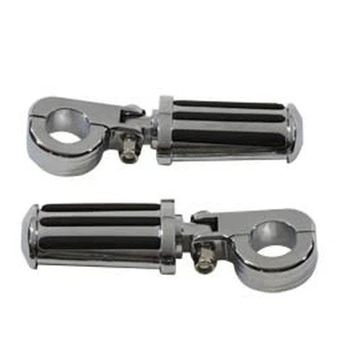 Chrome Railer Style Footpeg Set for Harley-Davidson