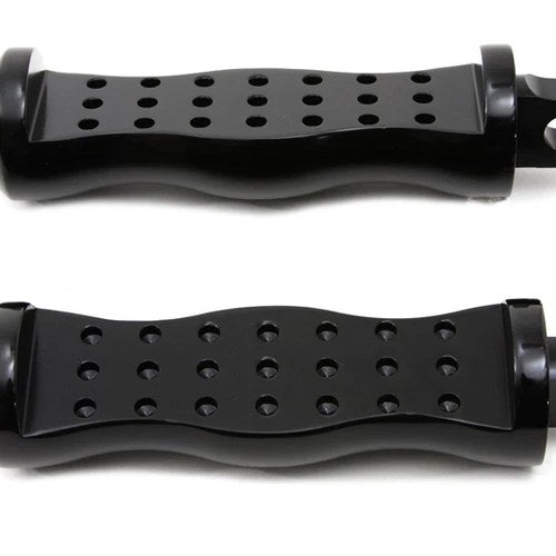 Black Form Factor Footpeg Set Druid Style for Harley-Davidson