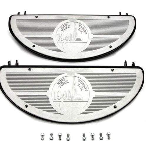 Half Moon Footboard Set Black for Harley-Davidson