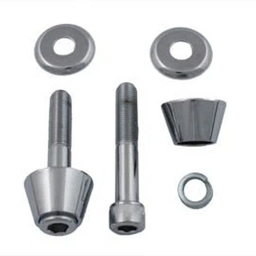 Tapered Cone Riser Kit Chrome for Harley-Davidson