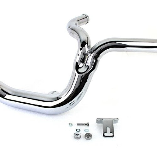 Flt 2:1 Lake Style Exhaust System Chrome for Harley-Davidson