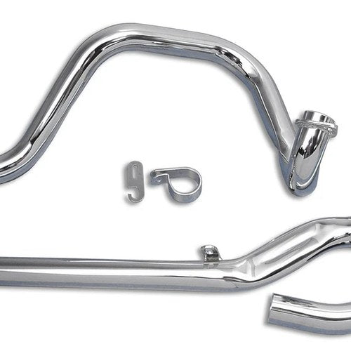 Dual Crossover Chrome Exhaust System for Harley-Davidson