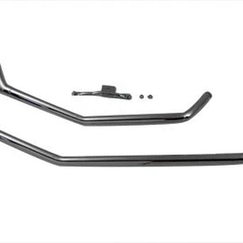 Exhaust Drag Pipes Fishtail Chrome for Harley-Davidson