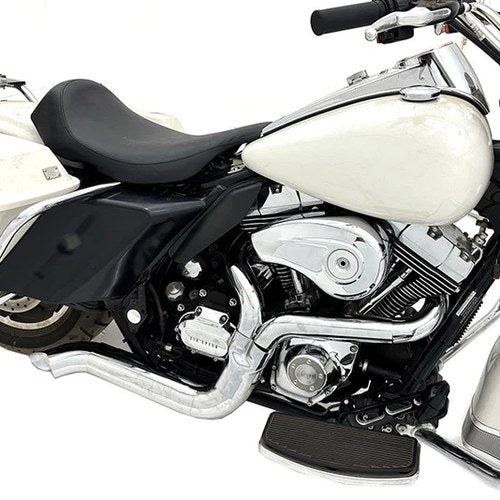 Speedster 1-3/4 inch 2 into 1 Exhaust Header Set Chrome for Harley-Davidson