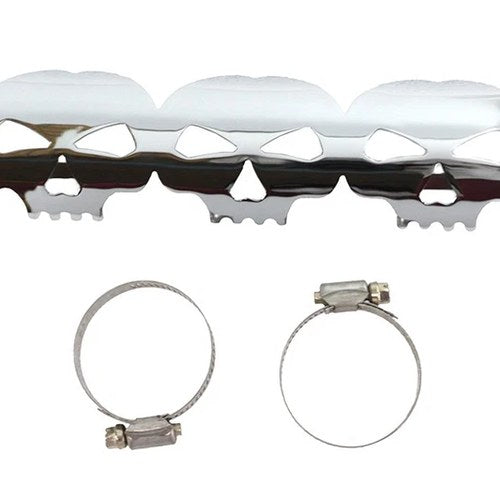 Chrome Skull Heat Shield for Harley-Davidson