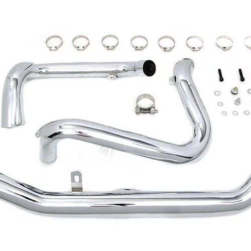 M8 True Dual Header Set Chrome for Harley-Davidson