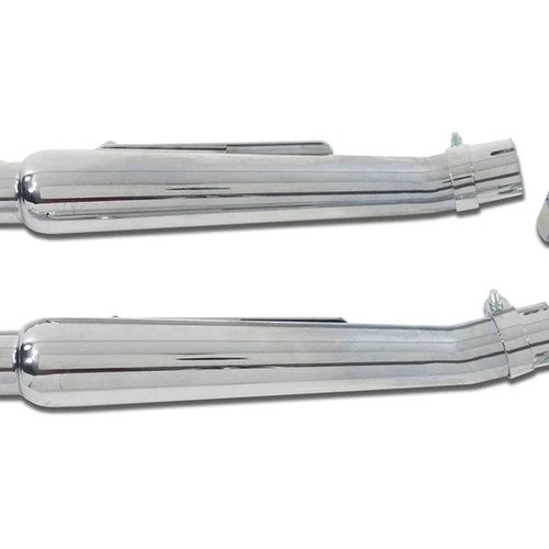 Right Side Chrome 20 inch Megaphone Upsweep Slip On Muffler for Harley-Davidson