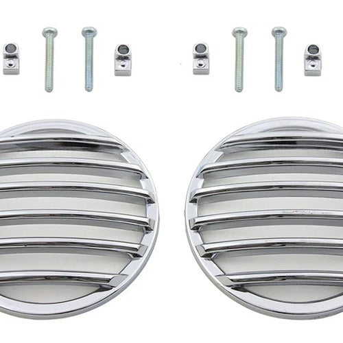 Turn Signal Lens Grille Set Chrome for Harley-Davidson