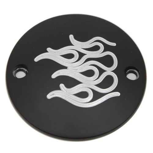Black Flame Ignition System Cover for Harley-Davidson
