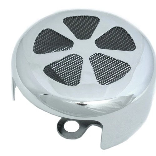 Spoke Style Round Horn Cover Chrome for Harley-Davidson