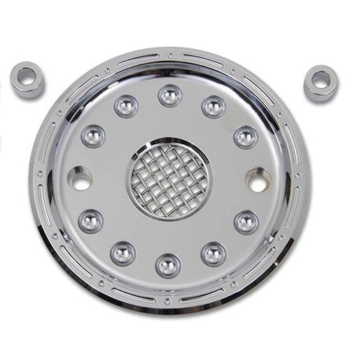 Outlaw Chrome Pulley Cover Kit for Harley-Davidson