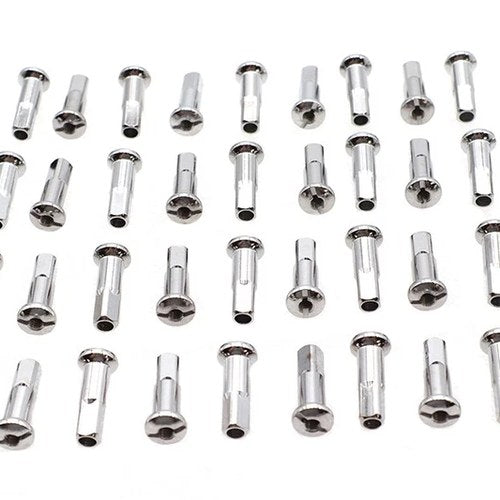 Spoke 40 Piece Chrome Nipple Set for Harley-Davidson