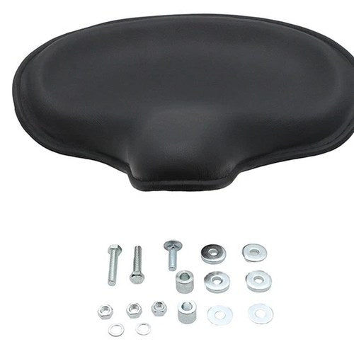 Replica Black Leather Solo Seat for Harley-Davidson