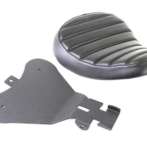 Bates Tuck and Roll Style Solo Seat for Harley-Davidson