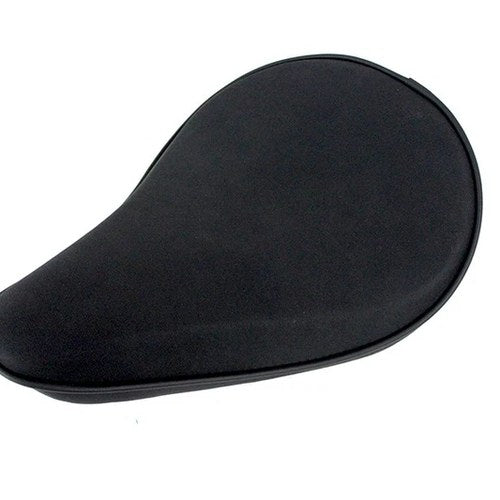 Black Suede Solo Seat Small Pan for Harley-Davidson