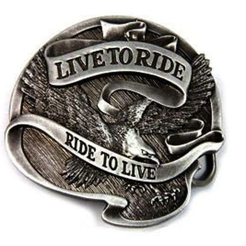 Live to Ride 75 Anniversary Belt Buckle for Harley-Davidson