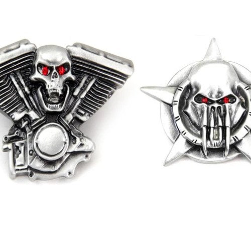 Skull Lapel Pin Set for Harley-Davidson