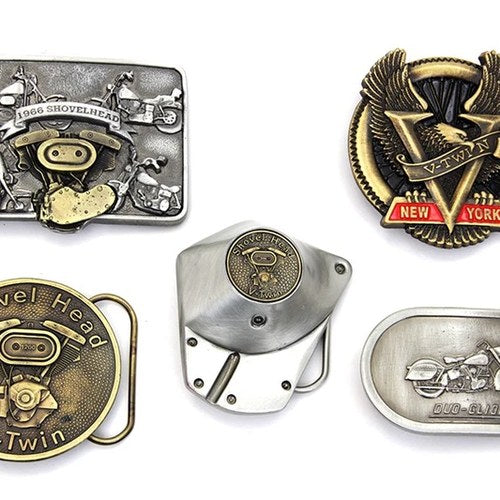 Shovelhead Belt Buckle Set for Harley-Davidson