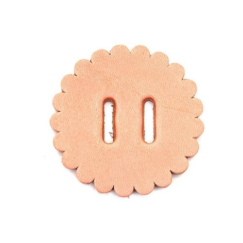 Natural Leather Concho Rosette 2 inch for Harley-Davidson