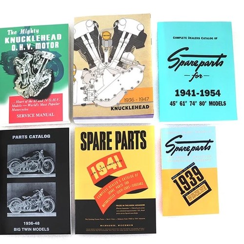 Knucklehead 6 Piece Manual Set for Harley-Davidson