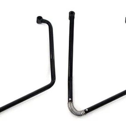 Black Adjustable Saddlebag Support Kit for Harley-Davidson