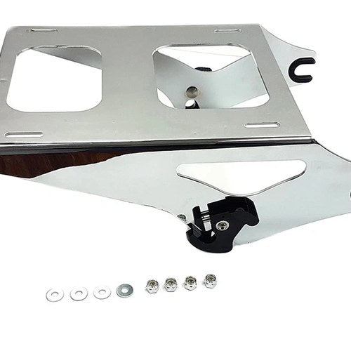 Detachable Two-Up Tour-Pak Mounting Rack Kit Chrome for Harley-Davidson