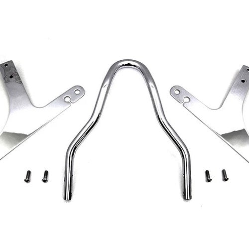 10 inch Sissy Bar Kit Chrome for Harley-Davidson