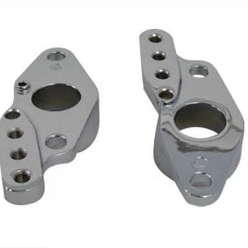 Swingarm Pivot Mount End Caps Chrome for Harley-Davidson