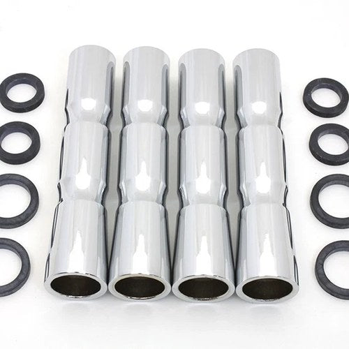 Chrome Lower Pushrod Cover Set for Harley-Davidson