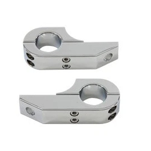 Footpeg Extender Clamp Set Chrome for Harley-Davidson