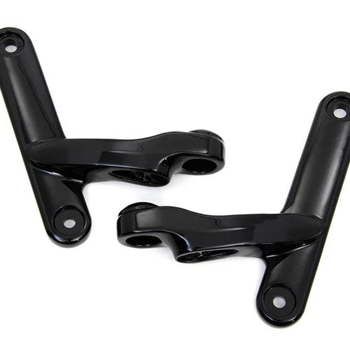 Black Spotlamp Bracket Set for Harley-Davidson
