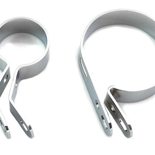 Chrome Muffler Clamp Set for Harley-Davidson