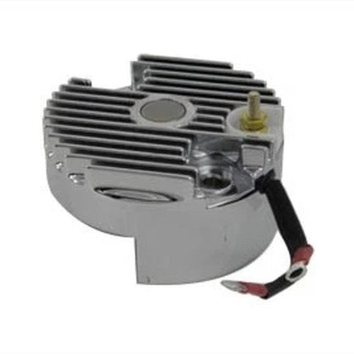 Chrome 12 Volt Regulator End Cover with Low Output for Harley-Davidson