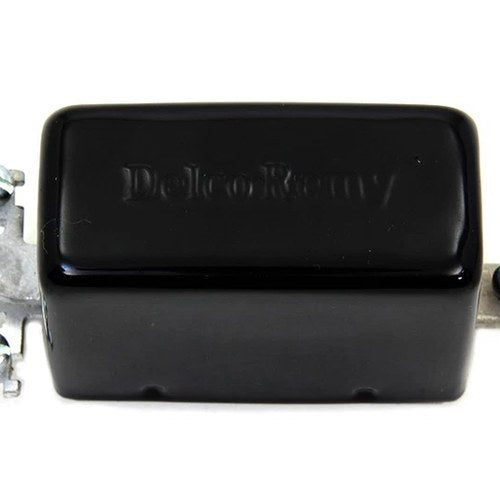 Black Replica Delco Remy 3-Brush Generator Relay for Harley-Davidson