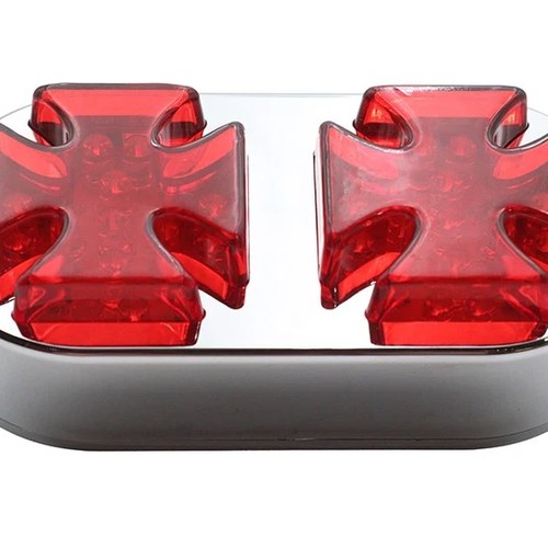 Chrome Maltese Tail Lamp for Harley-Davidson