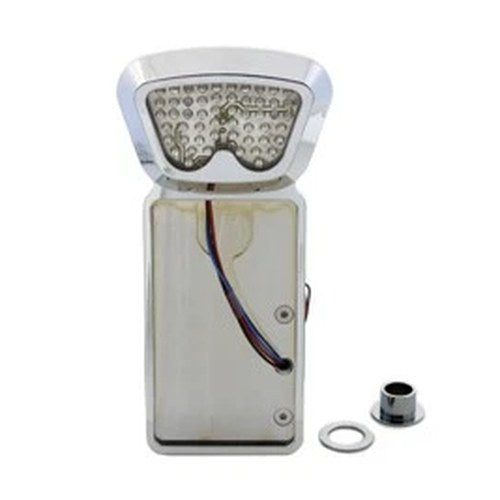 Chrome Vertical Noid Style Tail Lamp Kit for Harley-Davidson