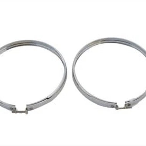 5-3/4 inch Headlamp Chrome Outer Rim Set for Harley-Davidson