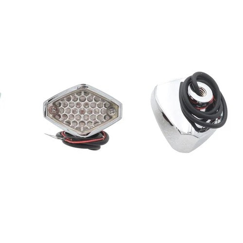 Red LED Clear Lens Micro Marker Lamp Set for Harley-Davidson
