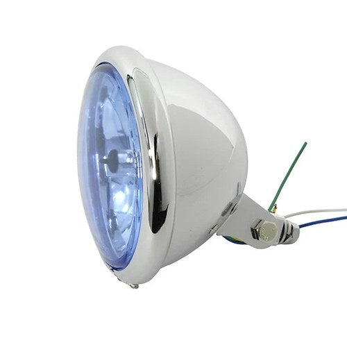 5-3/4 inch Round Headlamp Bates Style for Harley-Davidson