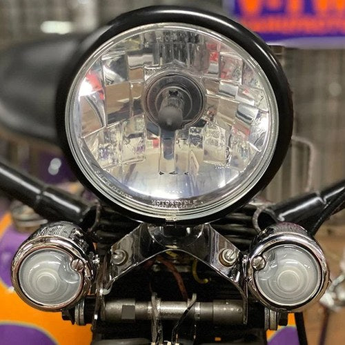 Replica Marker Lamp Lens Glass Bullet Style White for Harley-Davidson