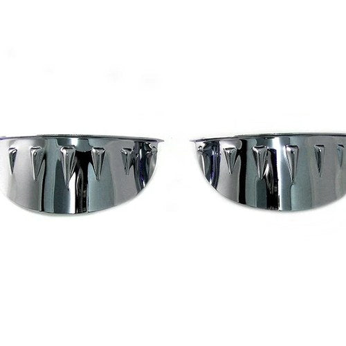 Chrome 4-1/2 inch Glide Spotlamp Visor Set for Harley-Davidson