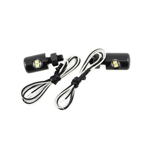 Black Hagler License Plate Bolt Set with LED for Harley-Davidson