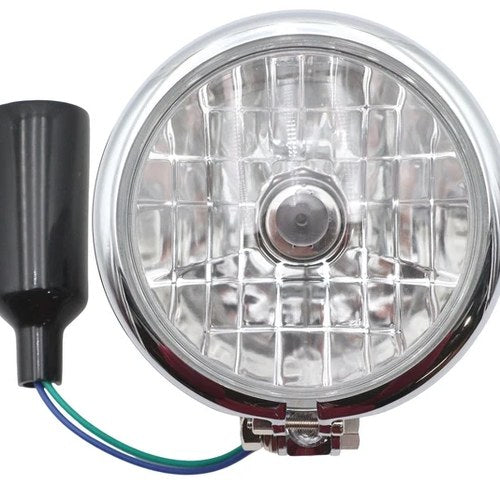 4-1/2 inch Round Headlamp Chrome for Harley-Davidson