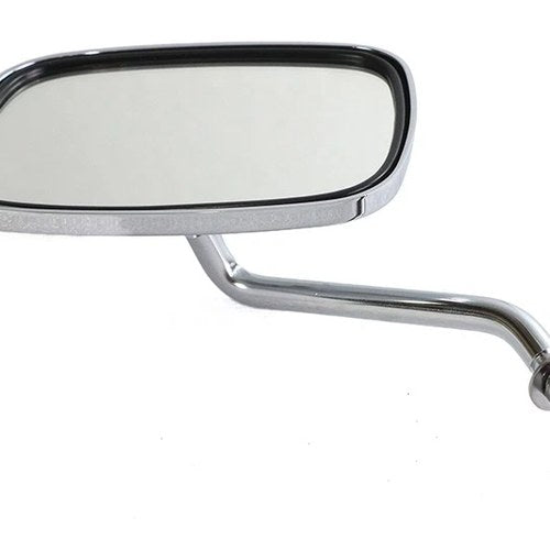 Chrome Replica Swivel Mirror with Short Billet Stem for Harley-Davidson