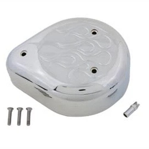 Chrome Flame Teardrop Air Cleaner for Harley-Davidson