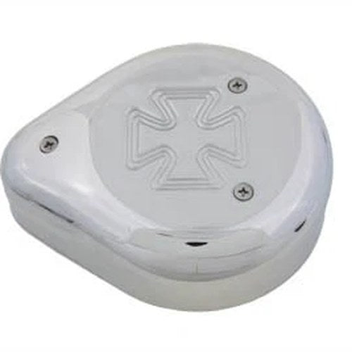Teardrop Air Cleaner Maltese Chrome for Harley-Davidson