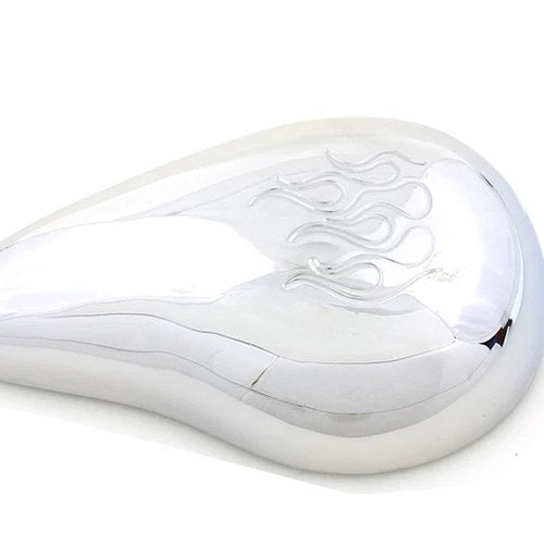 Rodan Smooth Carburetor Cover with Flame Design for Harley-Davidson