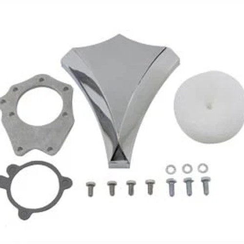 Diamond Carburetor Cover Chrome Billet for Harley-Davidson