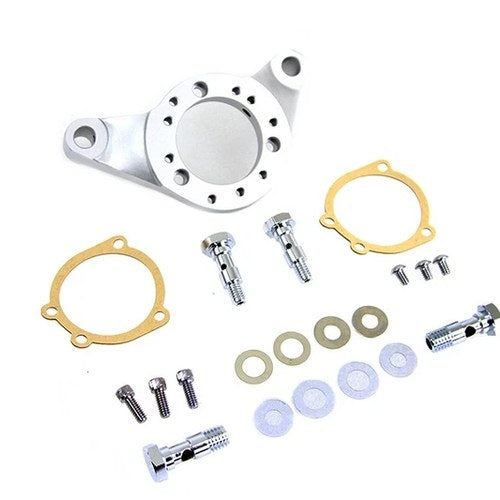 Air Cleaner Bracket Kit Satin Nickel for Harley-Davidson