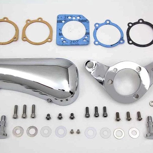 Chrome Wyatt Gatling Breather Snoot Assembly for Harley-Davidson